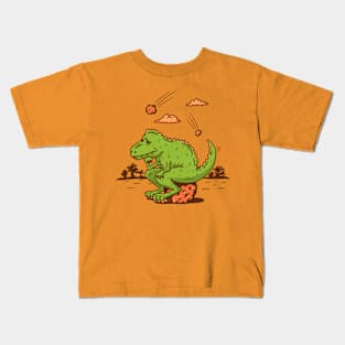 DINOSAUR THINKER Kids T-Shirt